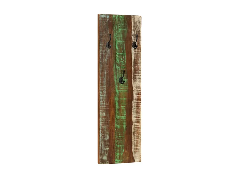 Folker  Porte-manteau mural 2pcs 36x3x110cm Bois massif de récupération