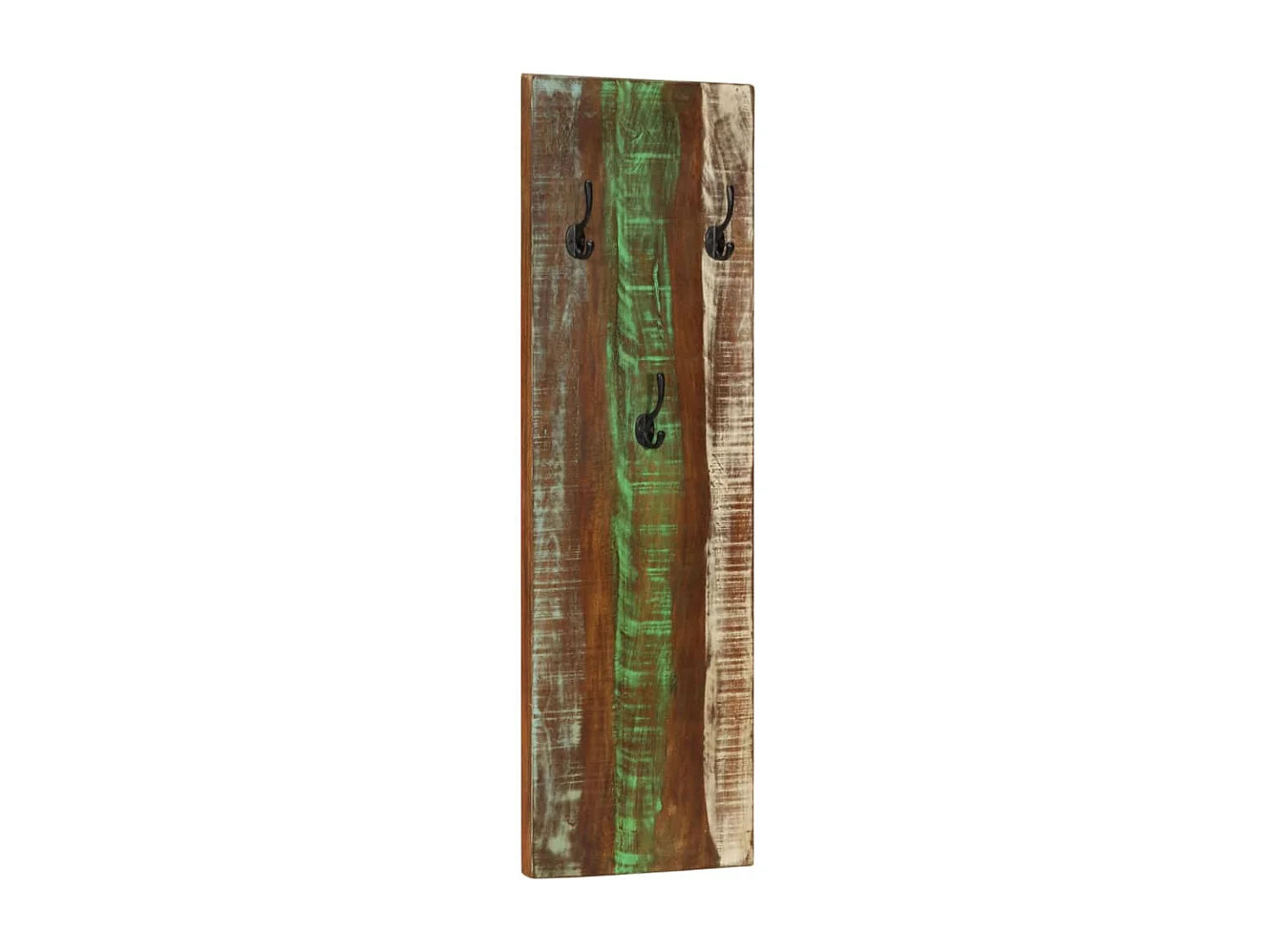 Folker  Porte-manteau mural 2pcs 36x3x110cm Bois massif de récupération