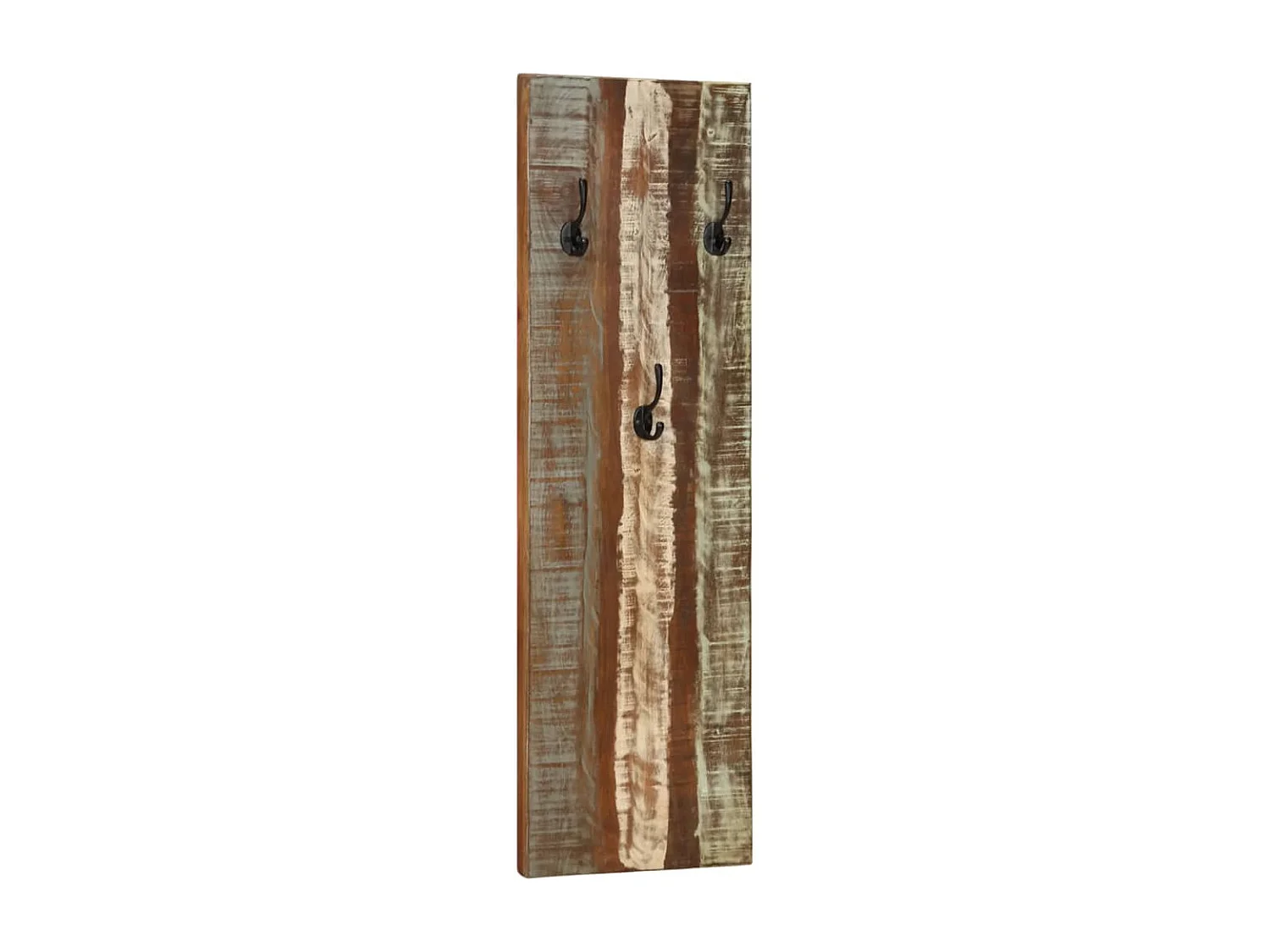 Folker  Porte-manteau mural 2pcs 36x3x110cm Bois massif de récupération