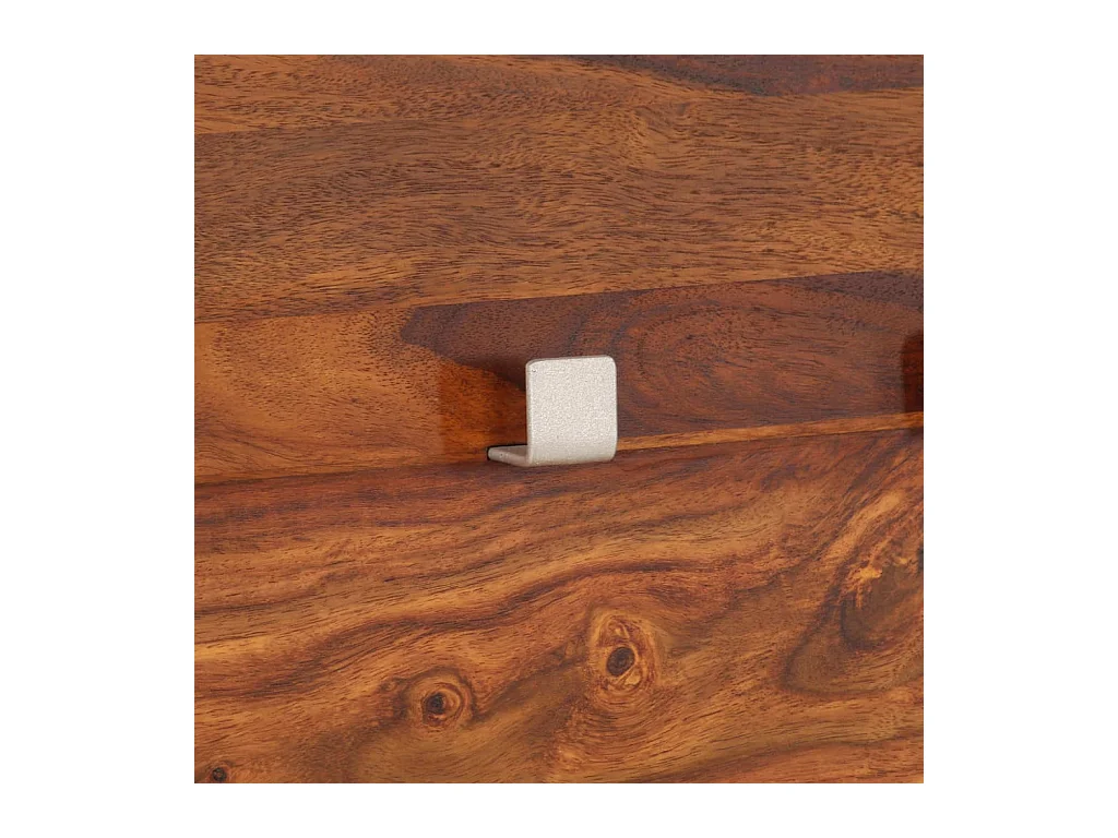 Garden Furniture -  Perchero de madera maciza de acacia 118x40 cm