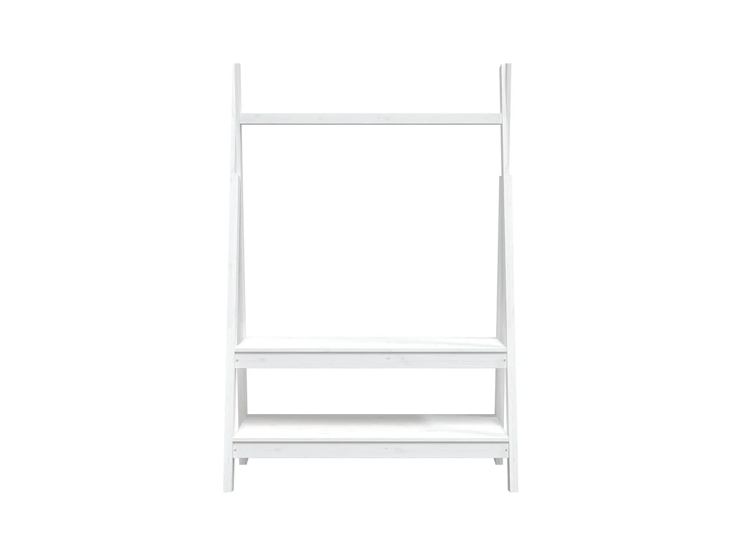 Rostir  Porte-vêtements Blanc 100x45,5x150 cm Bois de pin massif