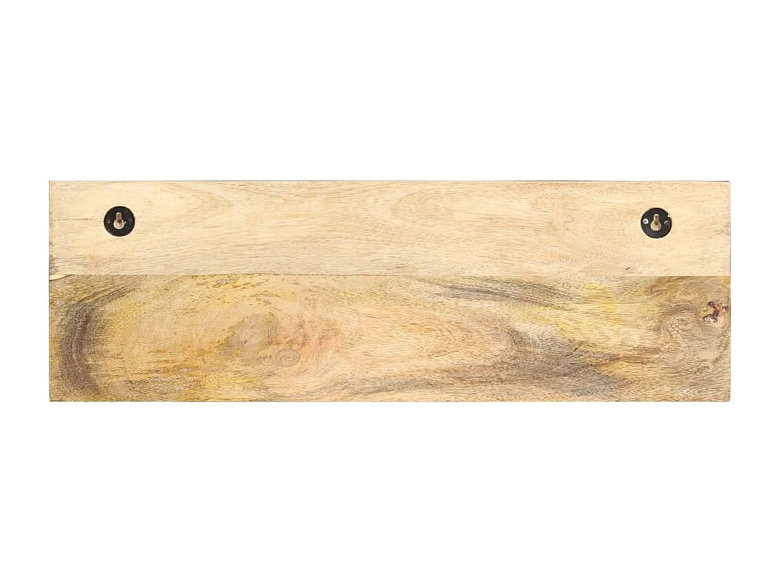 Garden Furniture -  Porte-manteau mural 60x15x20 cm Bois de manguier brut solide
