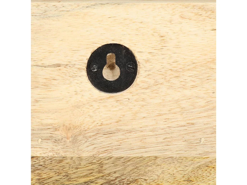 Garden Furniture -  Porte-manteau mural 60x15x20 cm Bois de manguier brut solide