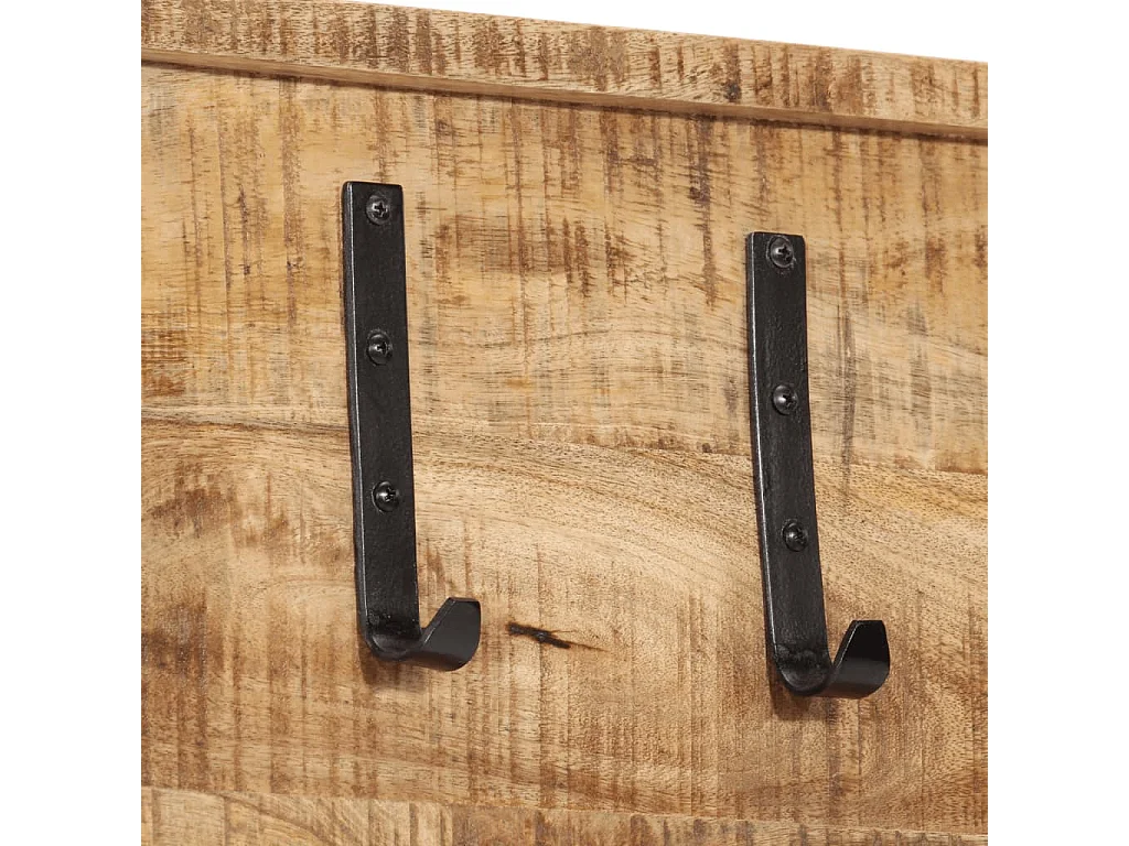 Garden Furniture -  Wandkapstok met 5 haken massief mangohout