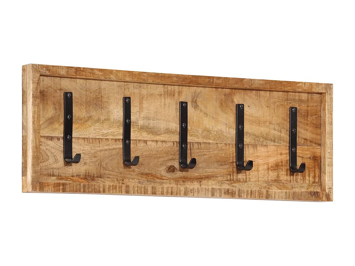 Garden Furniture -  Wandkapstok met 5 haken massief mangohout