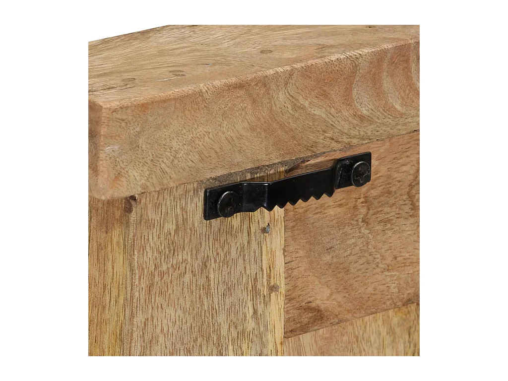 Mâcon  Porte-manteaux 2 pcs Bois massif de manguier 38x100 cm