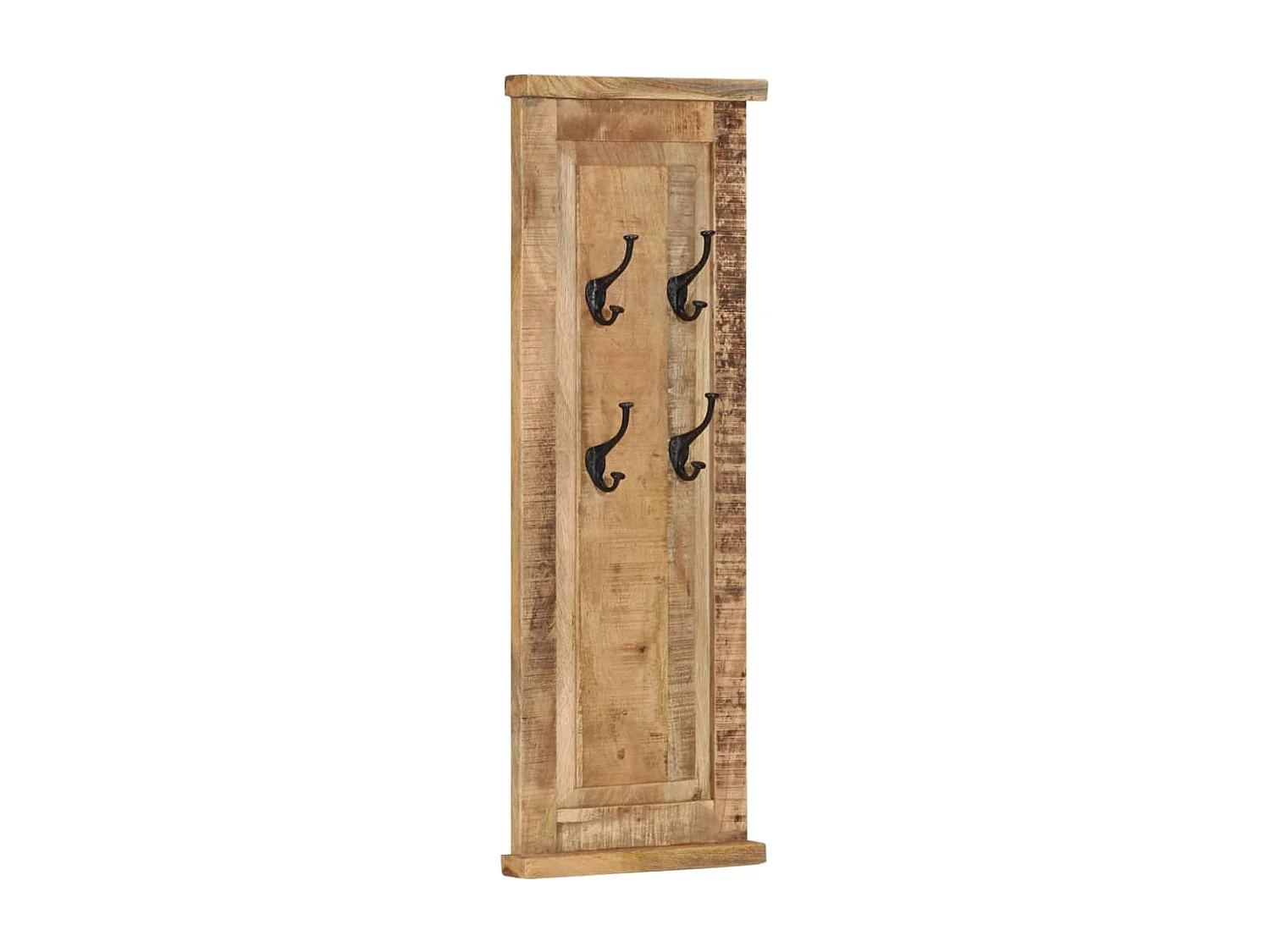 Mâcon  Porte-manteaux 2 pcs Bois massif de manguier 38x100 cm
