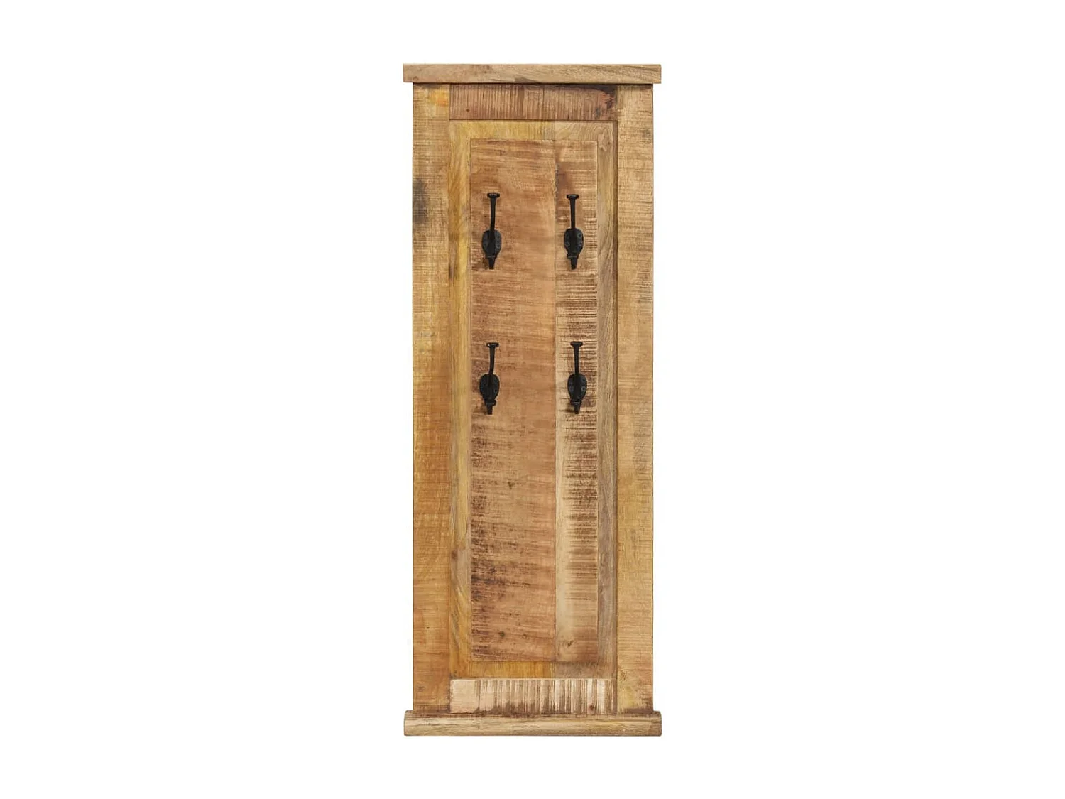 Mâcon  Porte-manteaux 2 pcs Bois massif de manguier 38x100 cm
