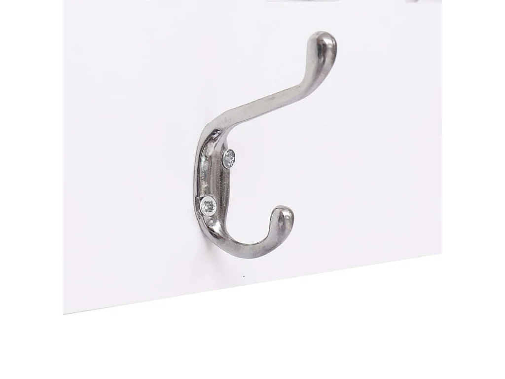 Kadri  Porte-manteau mural WELCOME Blanc 74x29,5 cm