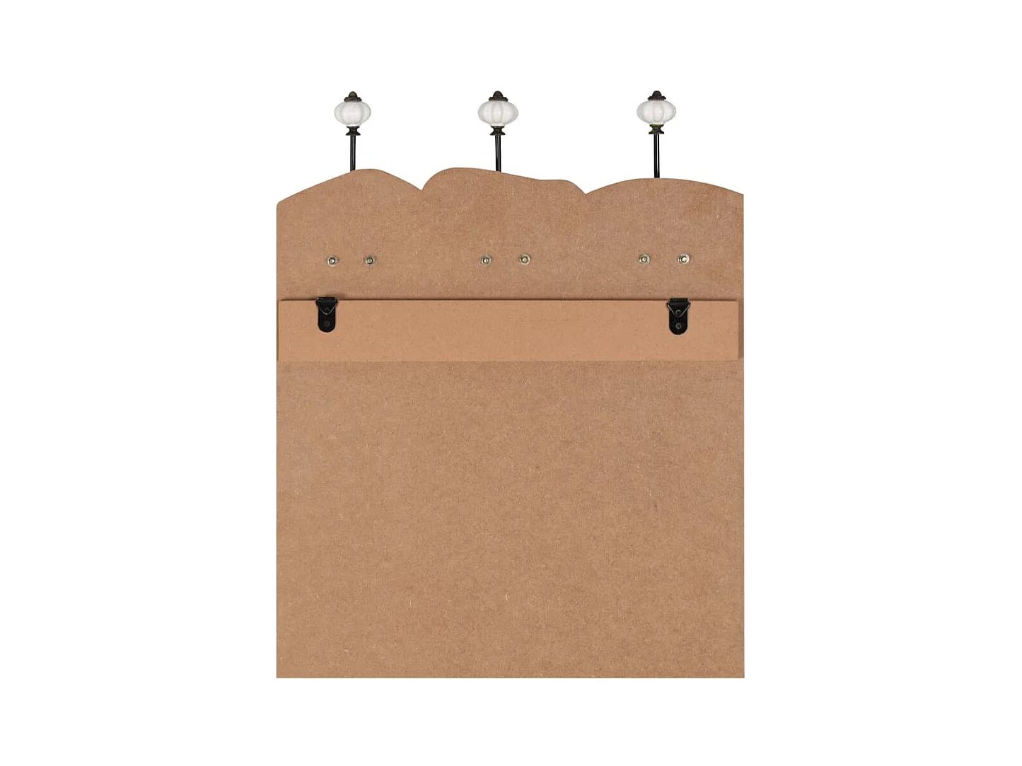 Borghild  Porte-manteau mural avec 6 crochets 120 x 40 cm MEN LADIES