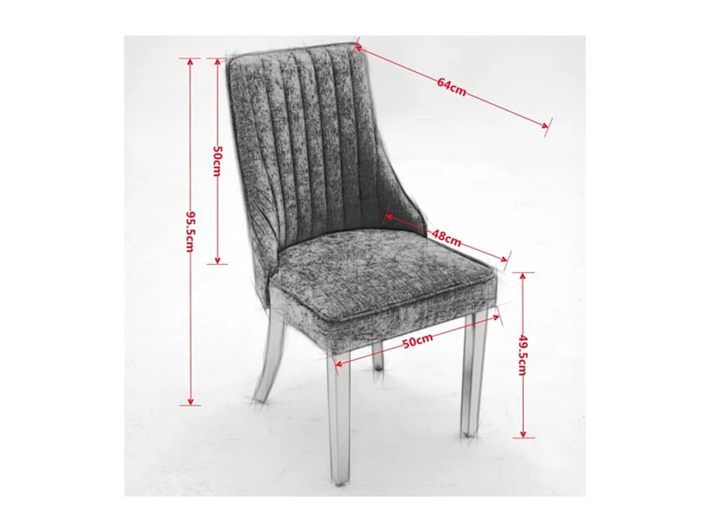 Set mit 2 Esszimmerstühlen, Bequemer Küchenstuhl mit Stoff gepolsterter Akzentstuhl für das Esszimmer
