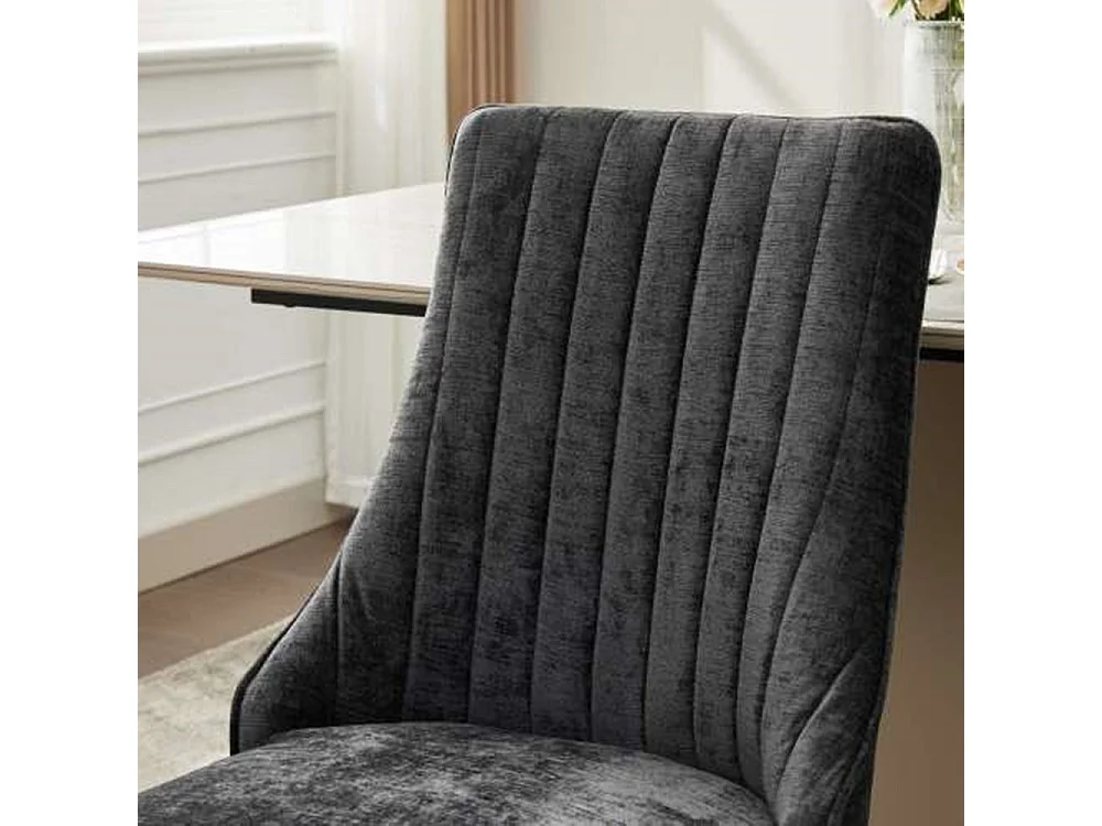 Set mit 2 Esszimmerstühlen, Bequemer Küchenstuhl mit Stoff gepolsterter Akzentstuhl für das Esszimmer