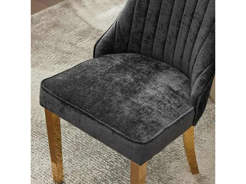 Set mit 2 Esszimmerstühlen, Bequemer Küchenstuhl mit Stoff gepolsterter Akzentstuhl für das Esszimmer