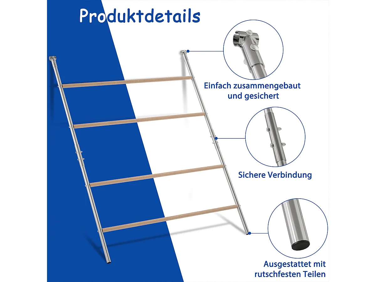 Hühnerleiter für Hühnerstall Sitzleiter Hühnerstange Sitzstangen für Hühner Zubehör