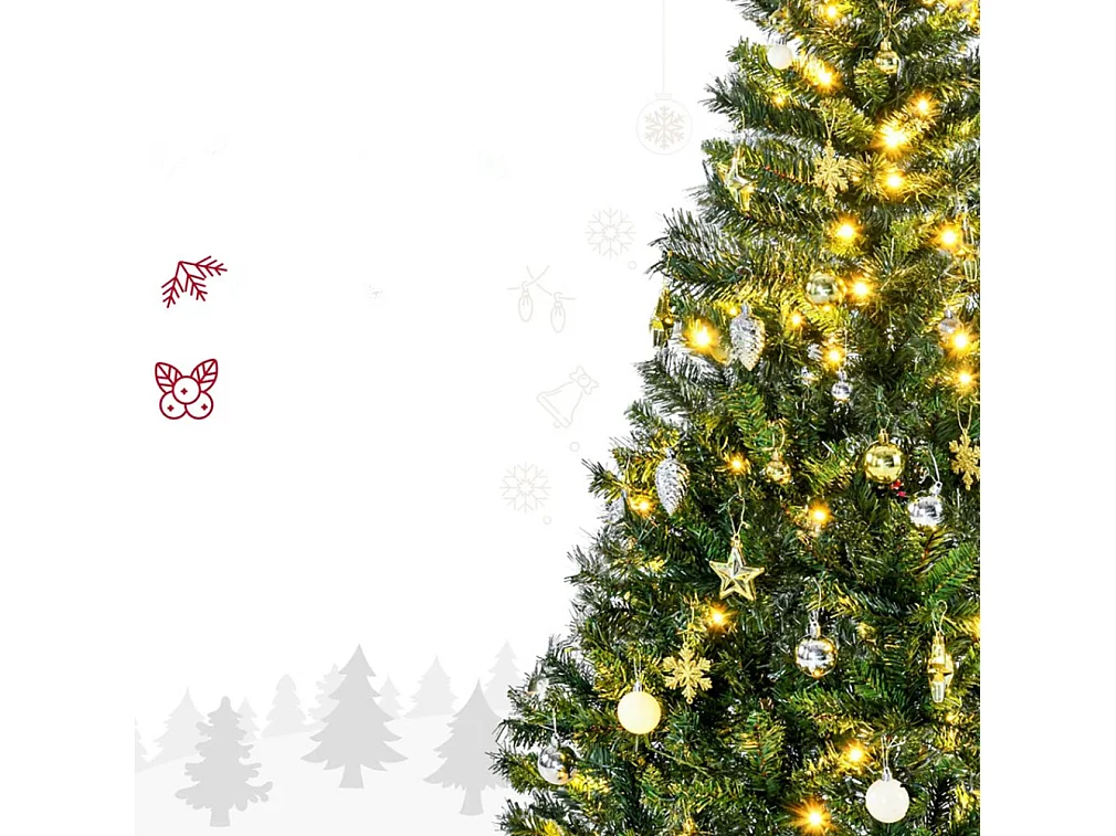 Weihnachtsbaum, Christbaum künstlicher Weihnachtsbaum, Schmuck 95 cm x 95 cm x 150 cm, Grün