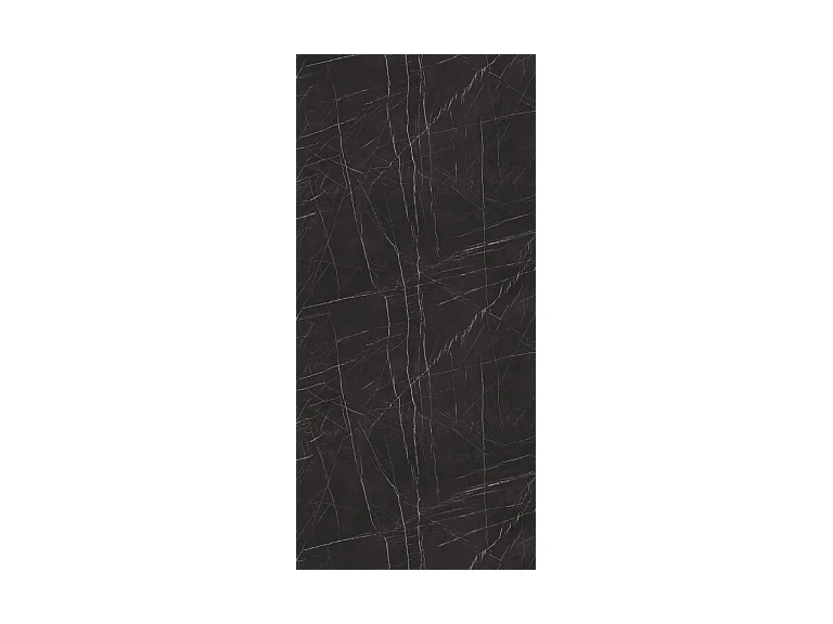 Table à Manger Ronde Extensible Style Loft - Table avec Pieds Métalliques Beige Cashmere - Table Gain de Place pour Salon - Marbre Noir - 100 à 180 cm