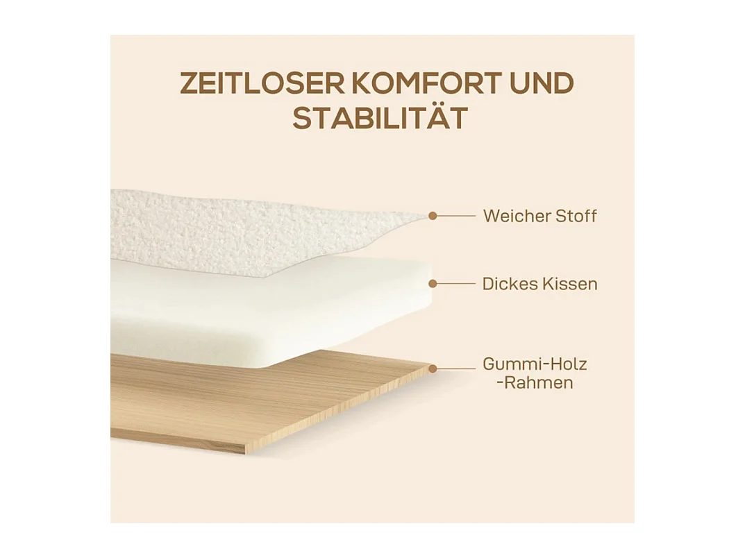 Sessel mit Rückenlehne, Relaxsessel Armlehnen, Gepolstert Loungesessel für Schlafzimmer, Wohnzimmer