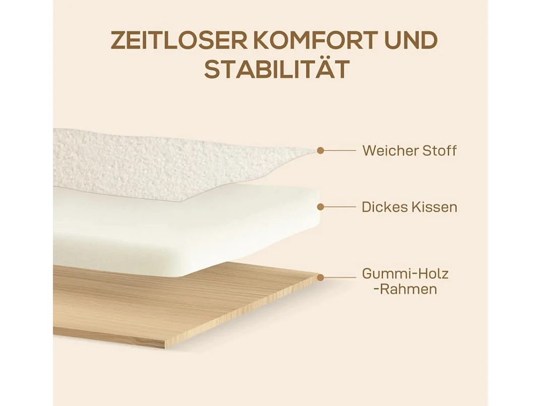 Sessel mit Rückenlehne, Relaxsessel Armlehnen, Gepolstert Loungesessel für Schlafzimmer, Wohnzimmer