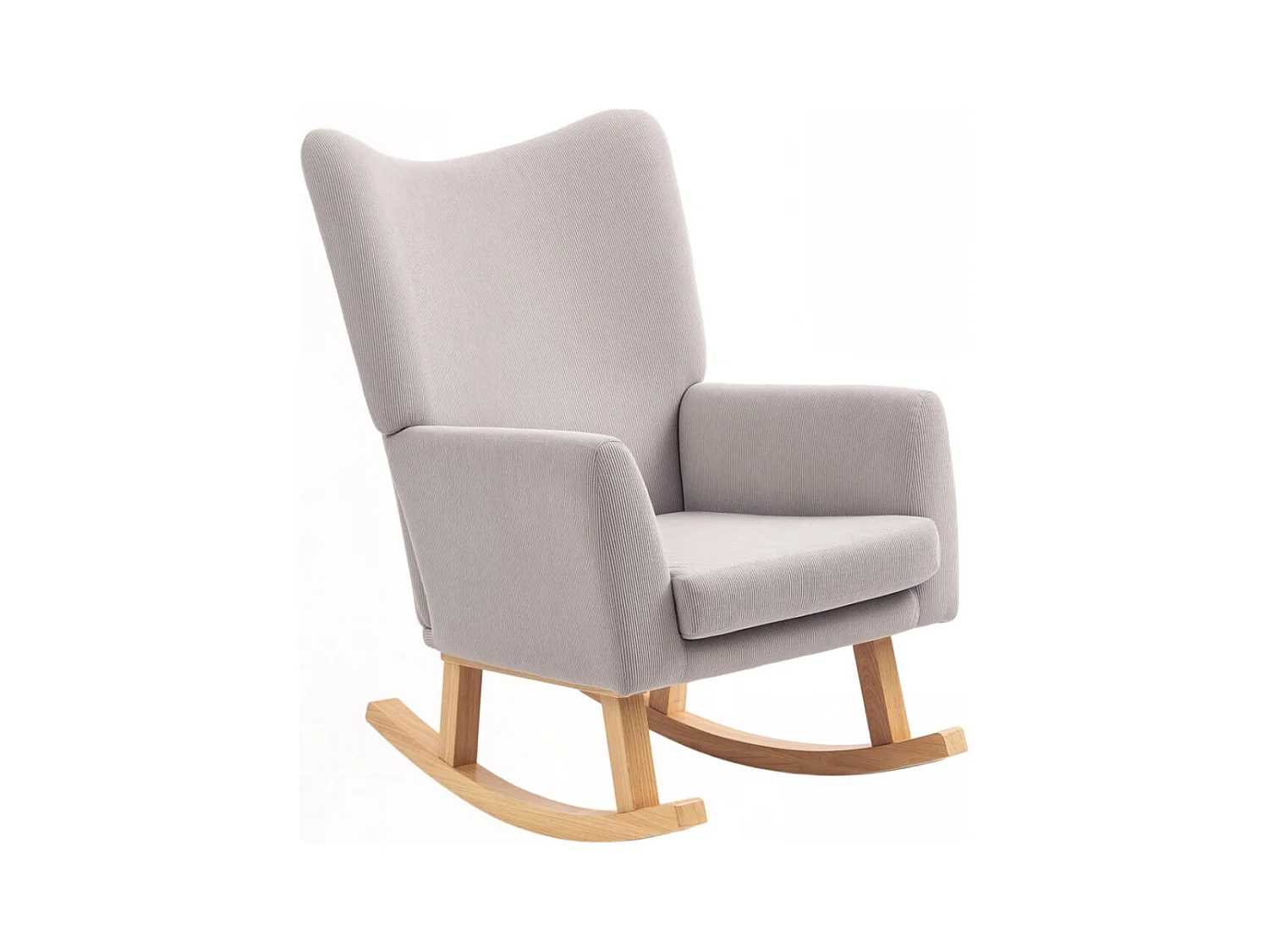 Schaukelstuhl im Retro-Design,Hohe Rückenlehne Relaxsessel, Polstersessel