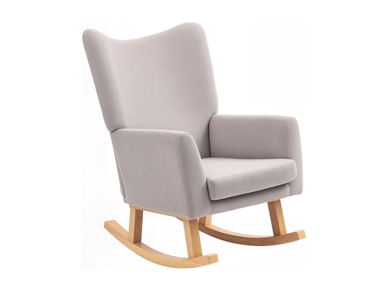 Schaukelstuhl im Retro-Design,Hohe Rückenlehne Relaxsessel, Polstersessel