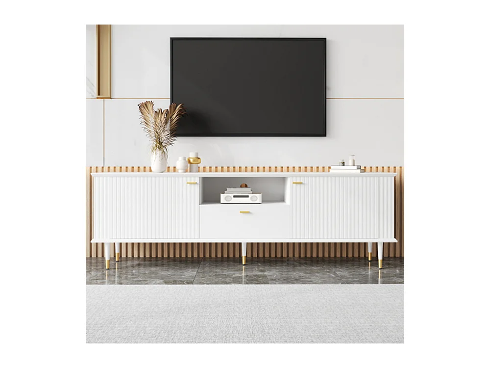 TV-Schrank mit Schubladen,Moderner TV-Ständer, Soft-Close-Scharniere Esszimmer