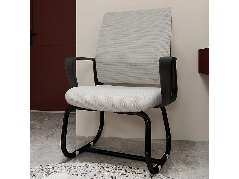 Arbeitsstuhl mit Metallgestell Weich und Bequem Bürostuhl Loungesessel Relaxsessel