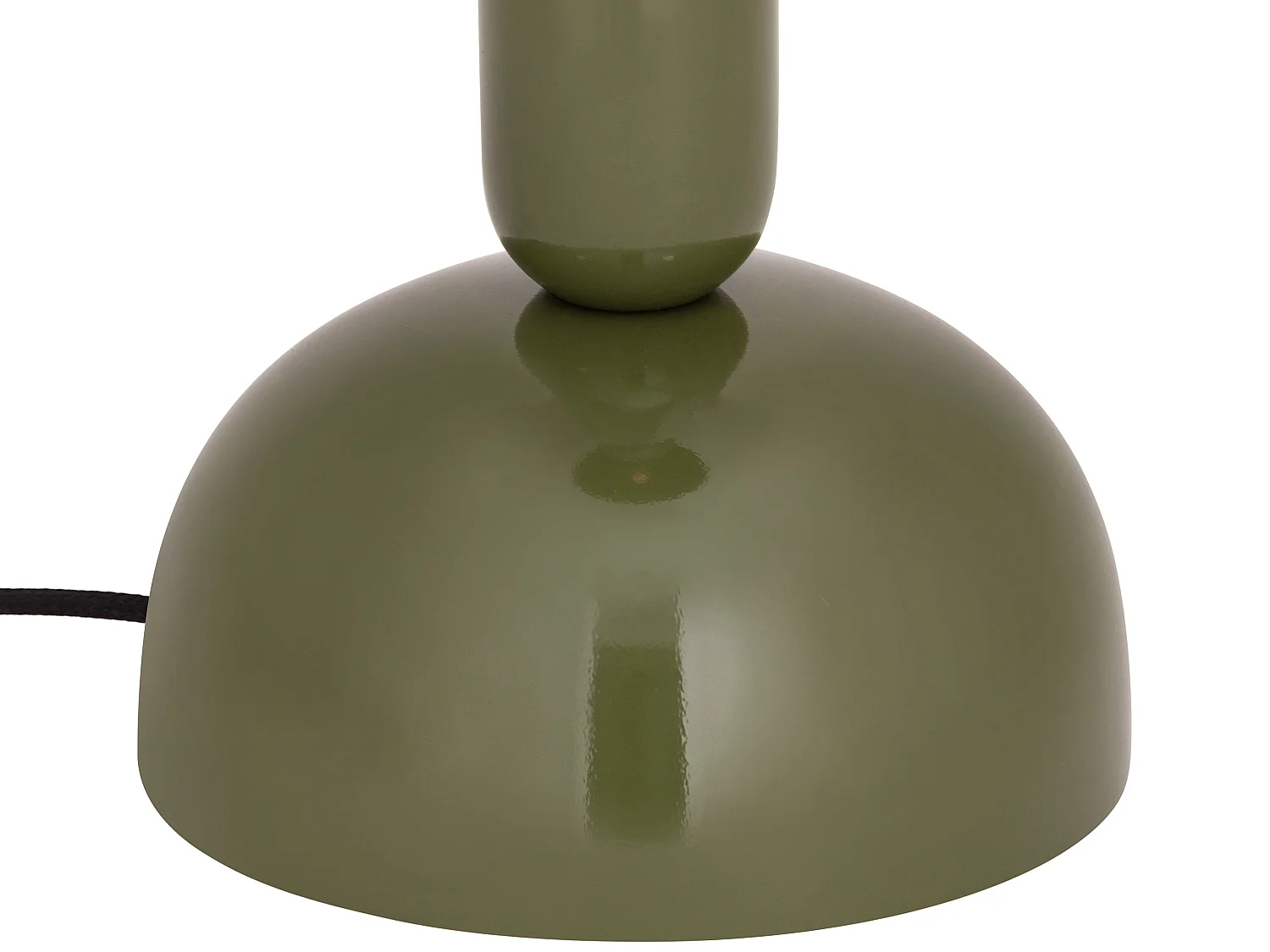 Lampadaire champignon en métal - D. 45 x H. 147 cm - Kaki brillant - ELDON