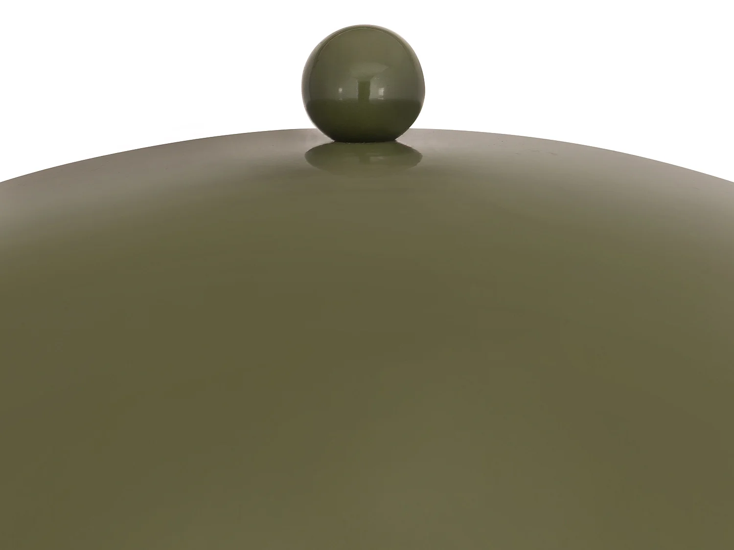 Lampadaire champignon en métal - D. 45 x H. 147 cm - Kaki brillant - ELDON