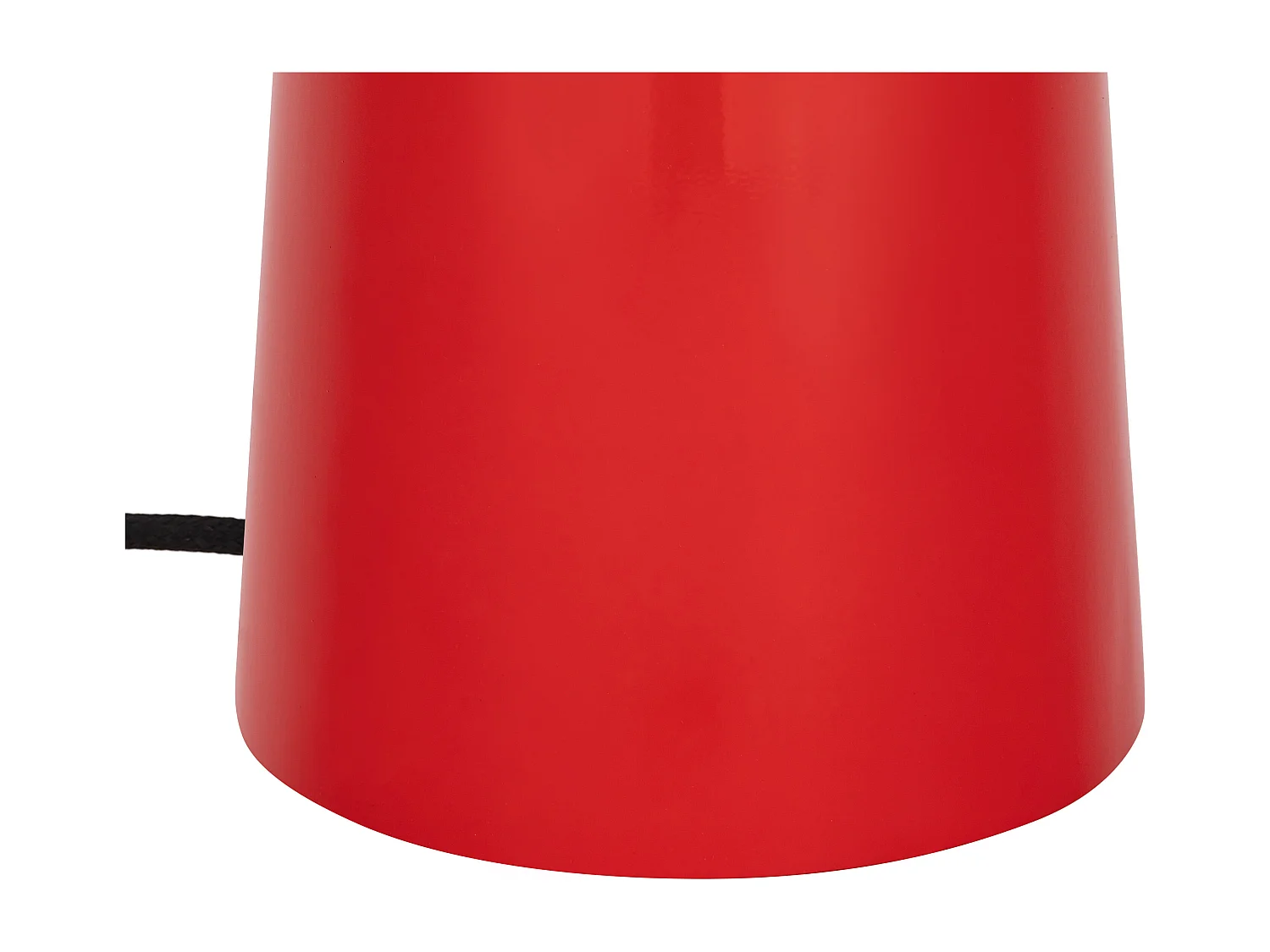 Lámpara de pie tipo seta metálica - D. 50 x Alt.147 cm - Rojo brillante - RANDALL