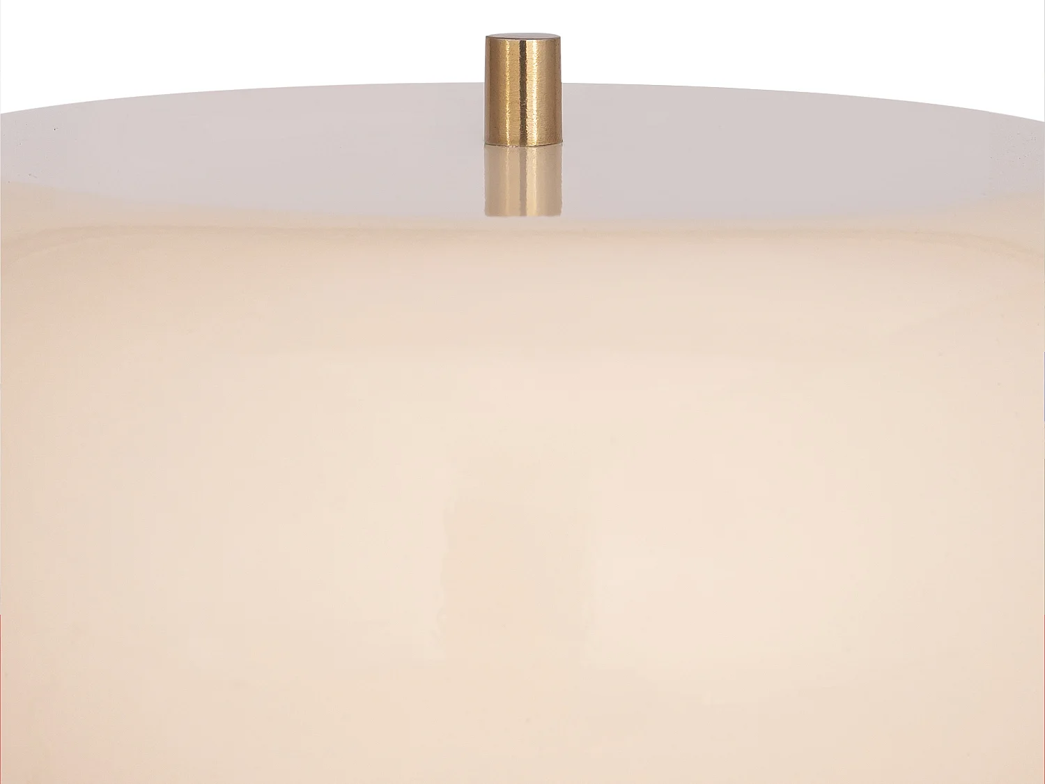 Lampe à poser en métal - D. 26 x H.50 cm - Doré et crème - KERRY