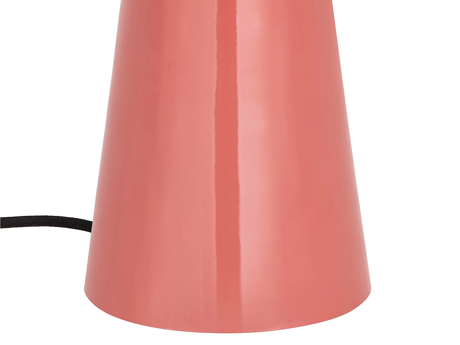 Lámpara de mesa tipo seta de metal - D. 39 x Alt.52 cm - Rosa brillante - LARKIN