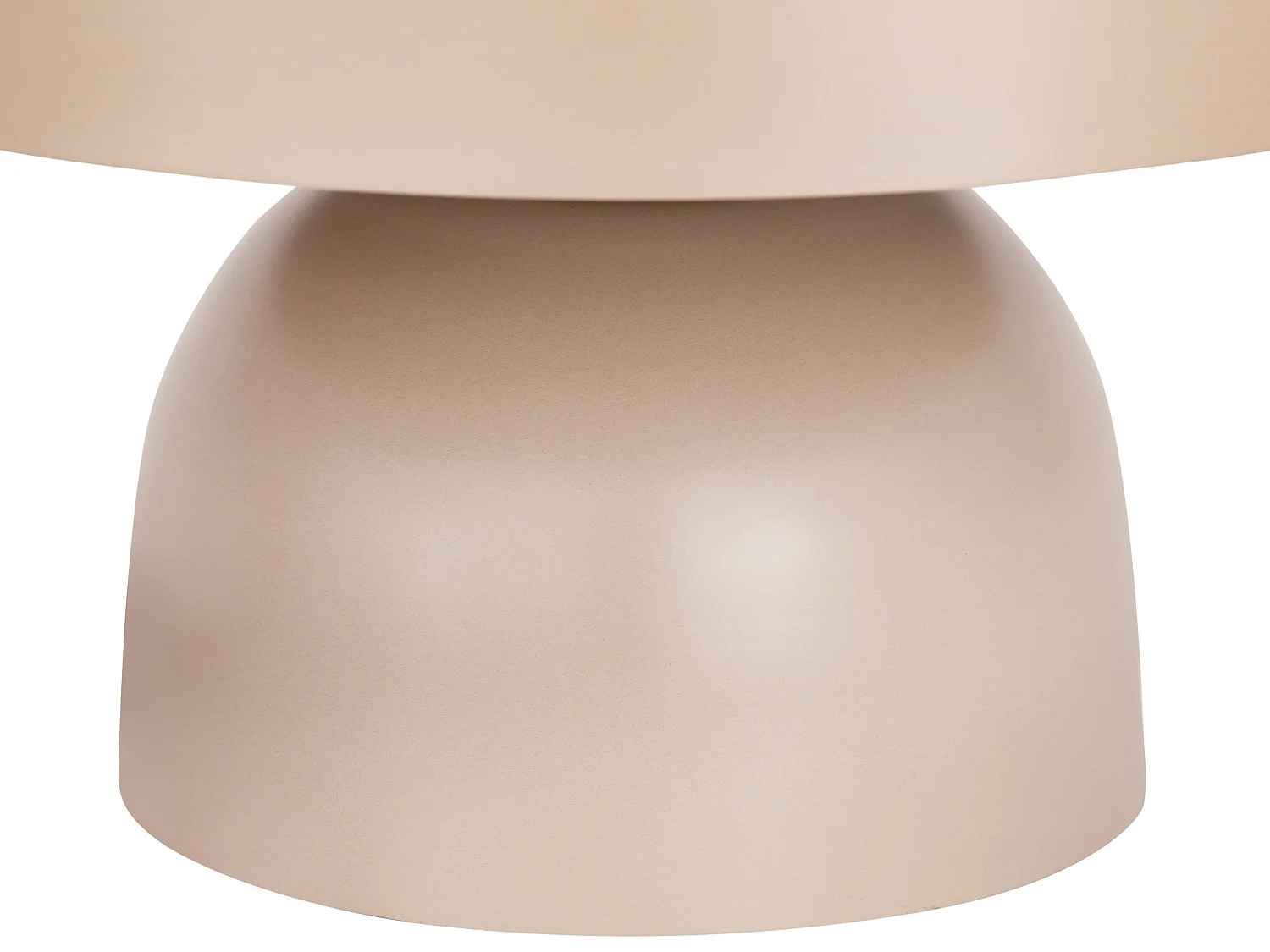 Lampe à poser champignon en métal - D. 31 x H.25 cm - Beige - SIDNEY