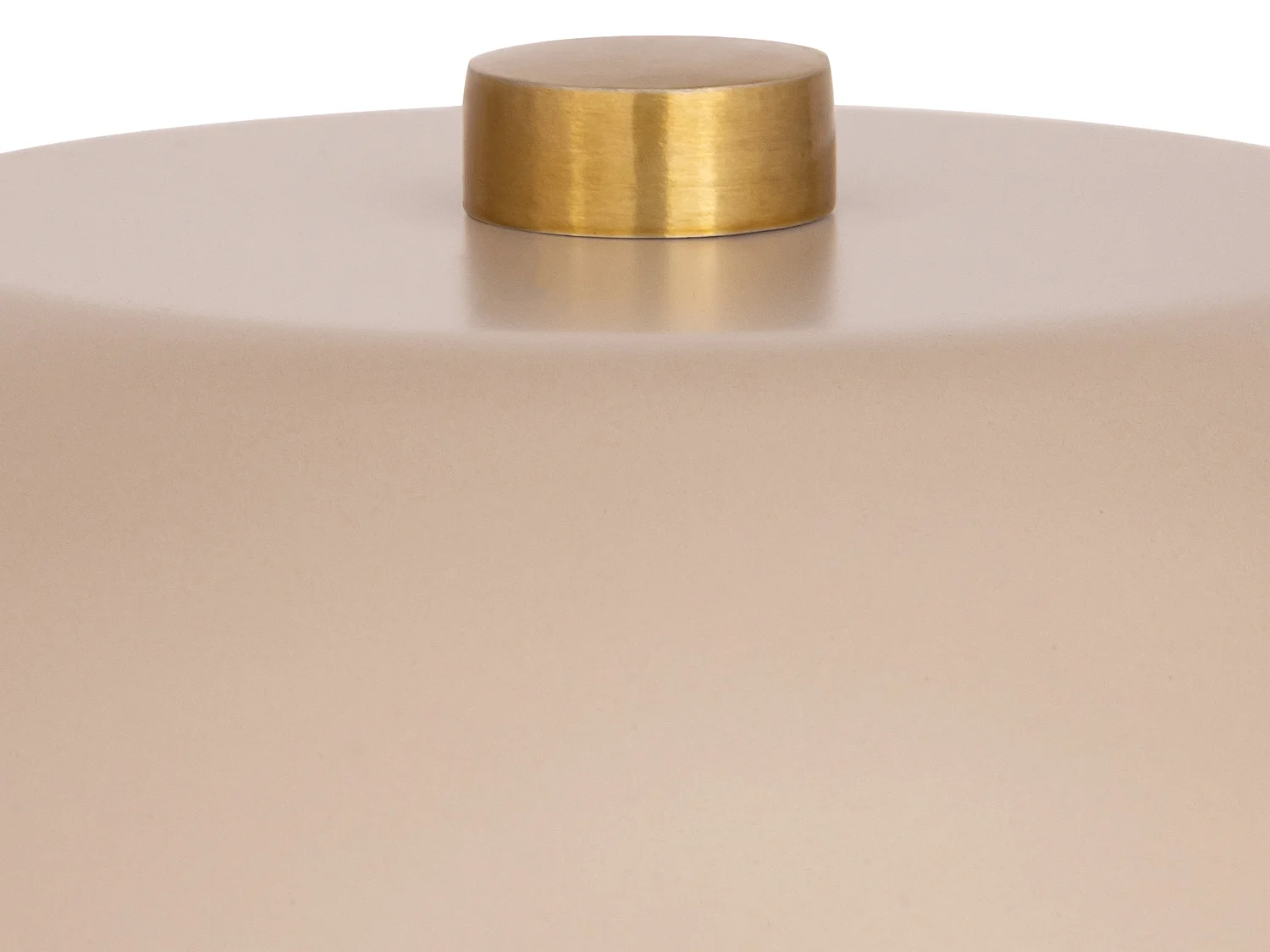 Lampe à poser champignon en métal - D. 26 x H.39 cm - Beige - WINDY