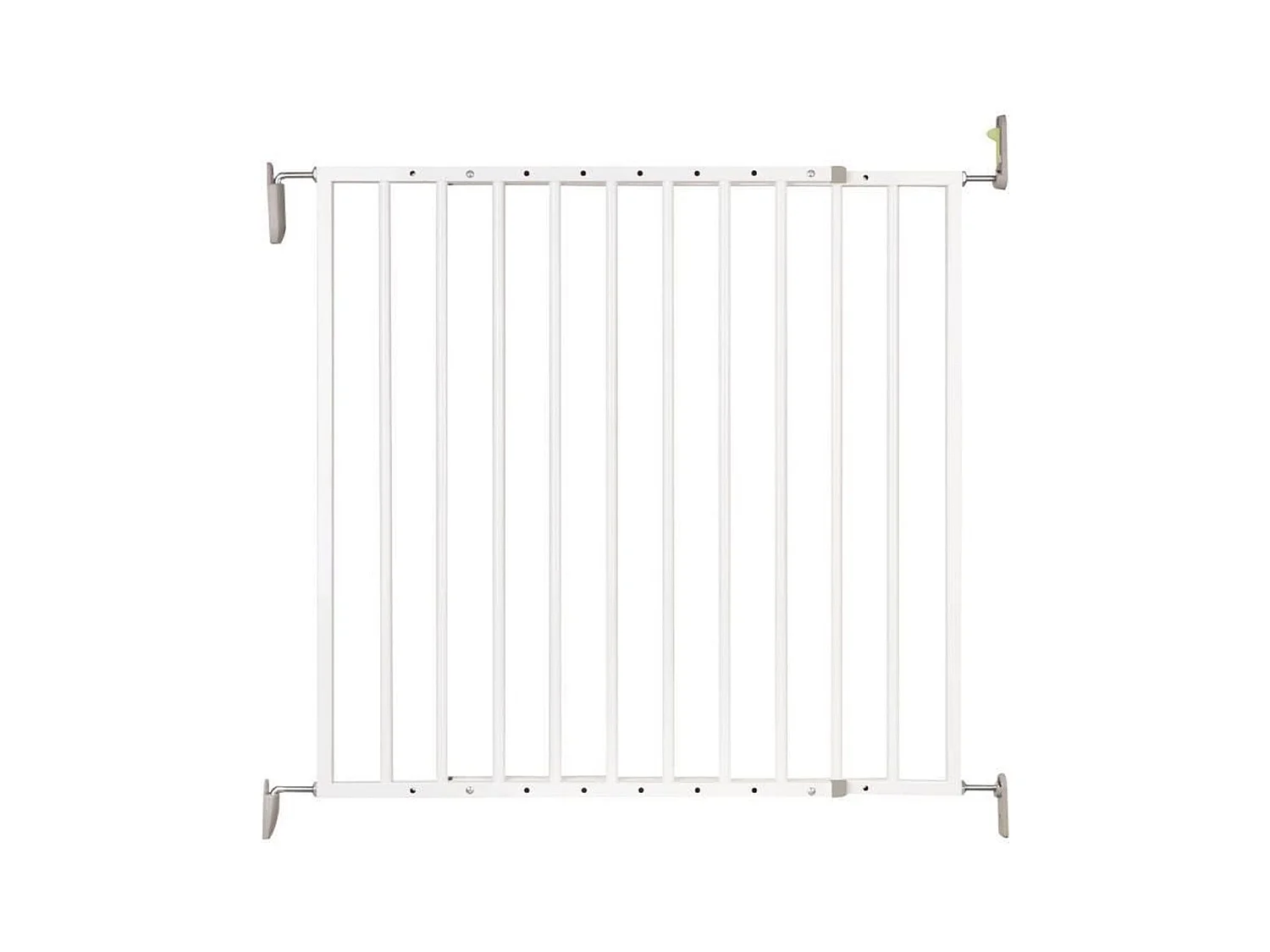 Barrière de sécurité Enfant VICTORIA - 64 à 113 cm - Blanc - Pivotante - Ouverture facile