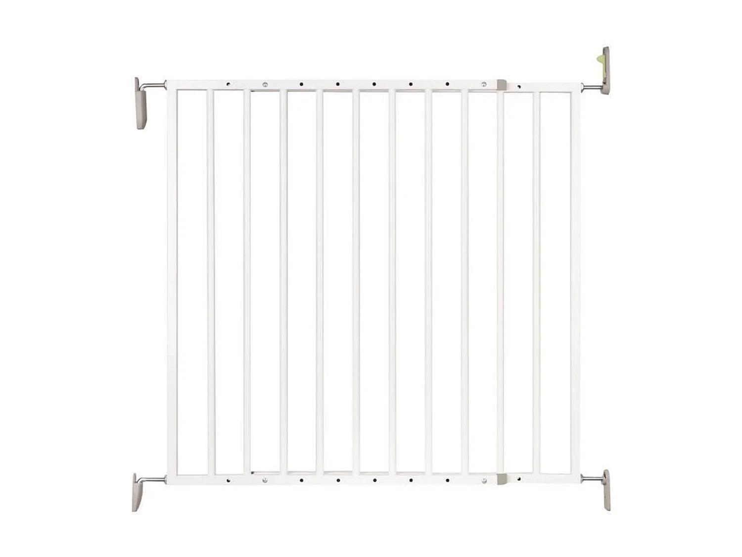 Barrière de sécurité Enfant VICTORIA - 64 à 113 cm - Blanc - Pivotante - Ouverture facile