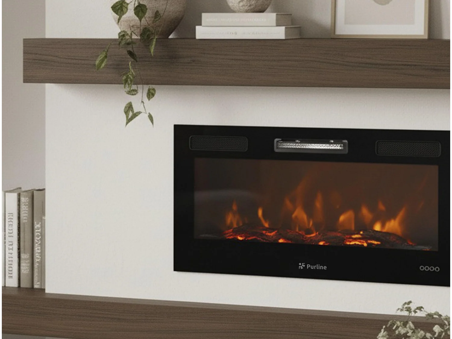 Panorama-openhaardcassette met luchtuitlaat aan de voorkant