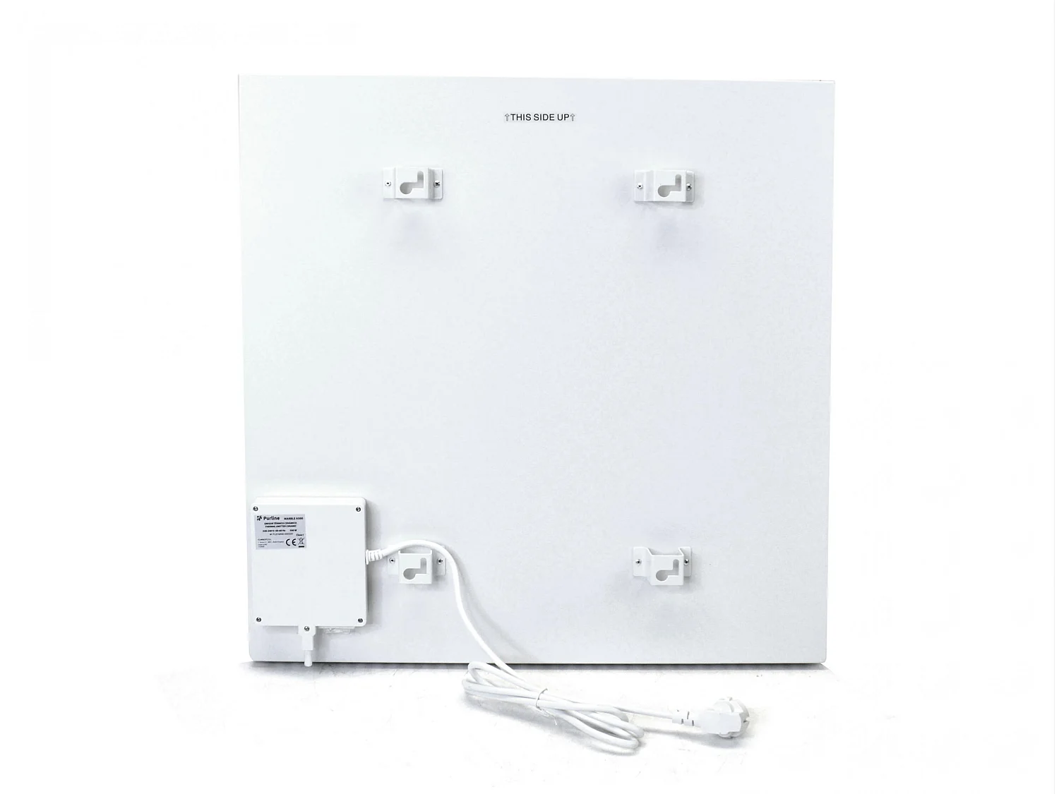 Émetteur thermique avec façade en céramique à finition marbrée