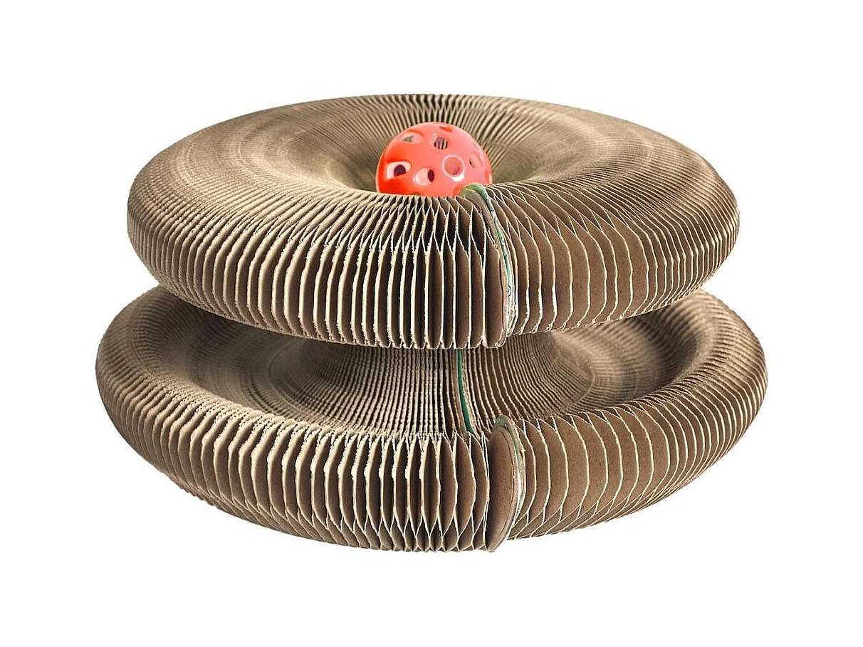 Jeu griffoir pour chat pliable avec 1 balle