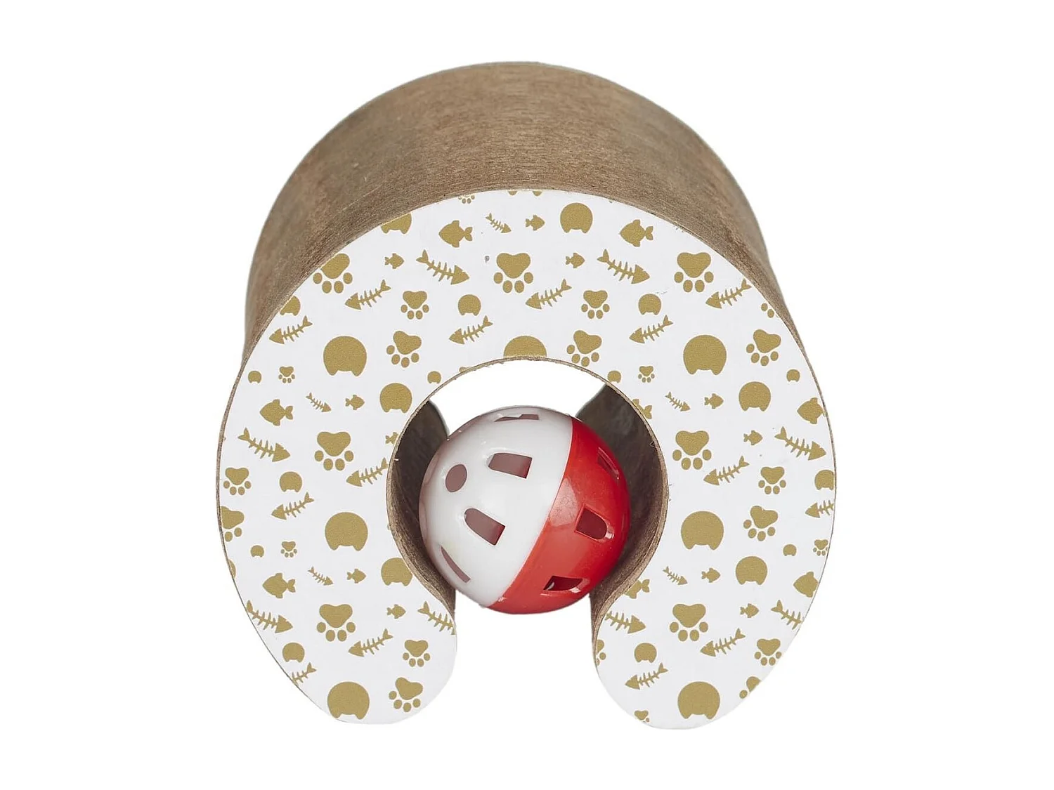 Jeu griffoir pour chat pliable avec 1 balle