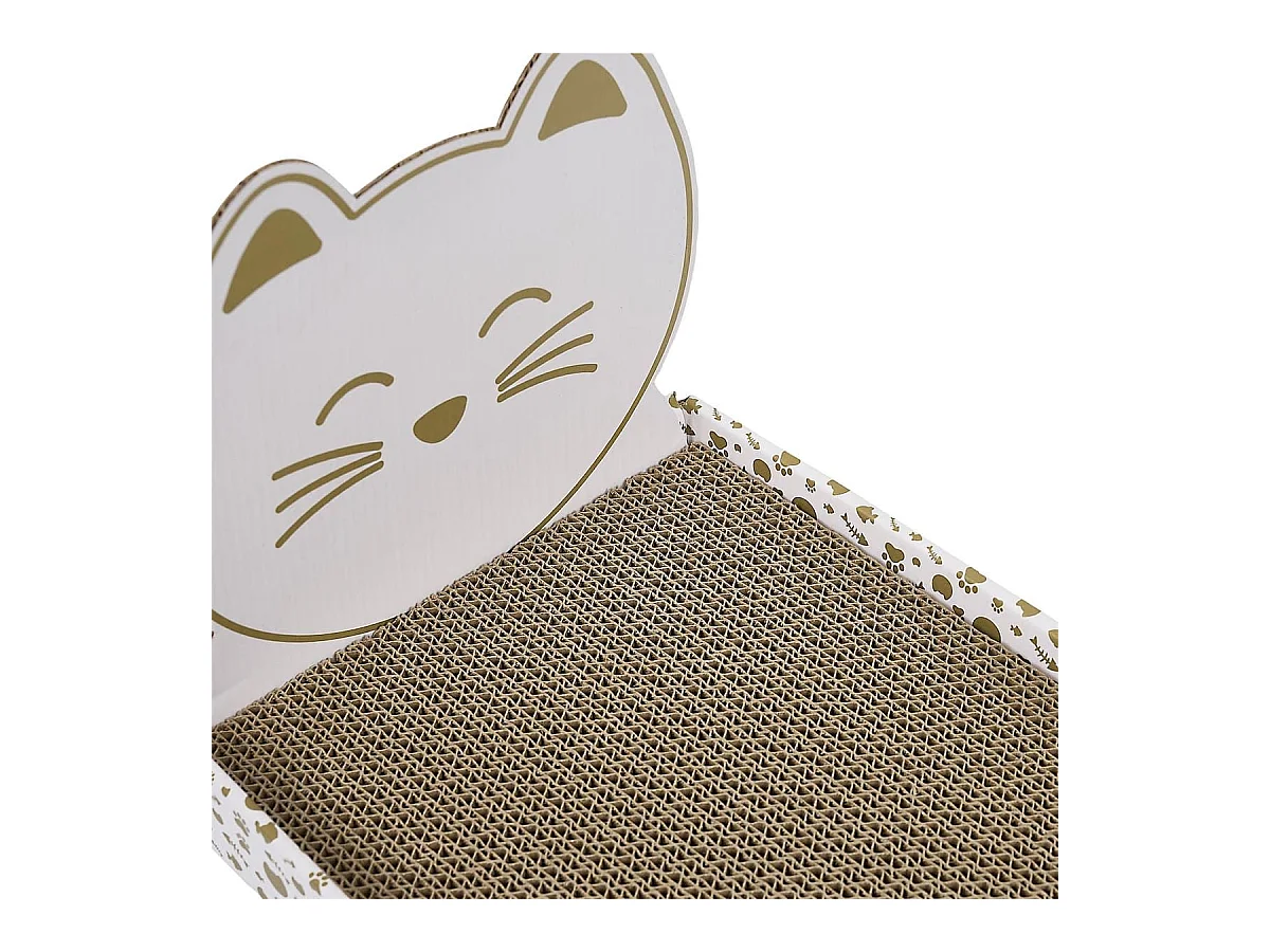 Griffoir pour chat en forme de lit avec tête de lit déco chat