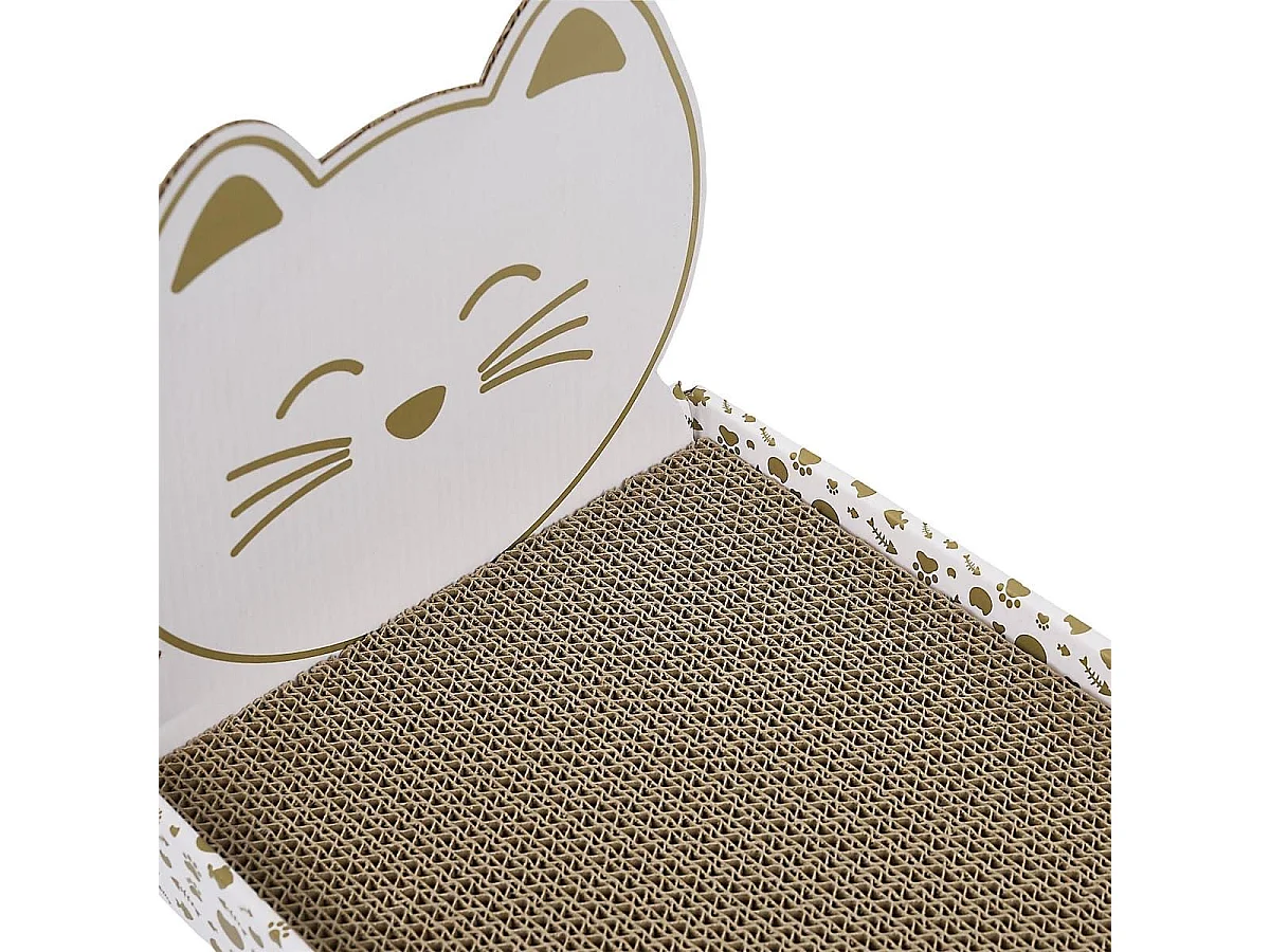 Griffoir pour chat en forme de lit avec tête de lit déco chat