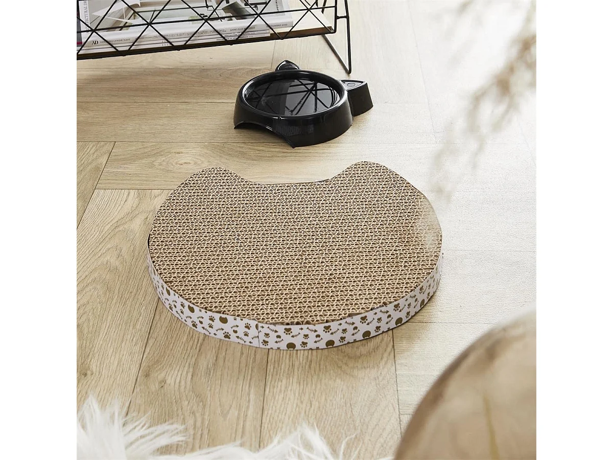 Griffoir pour chat en forme de tête de chat