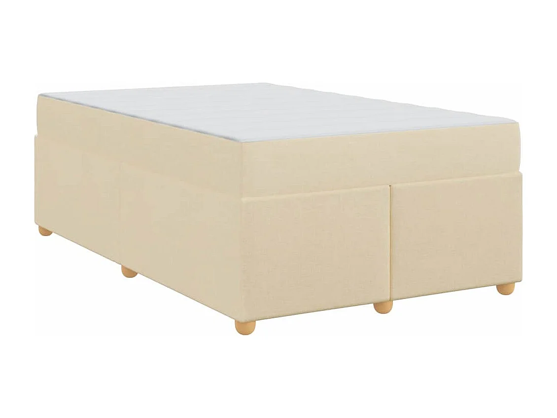 Estrutura da Cama com colchão Creme 120 x 190 cm tecido