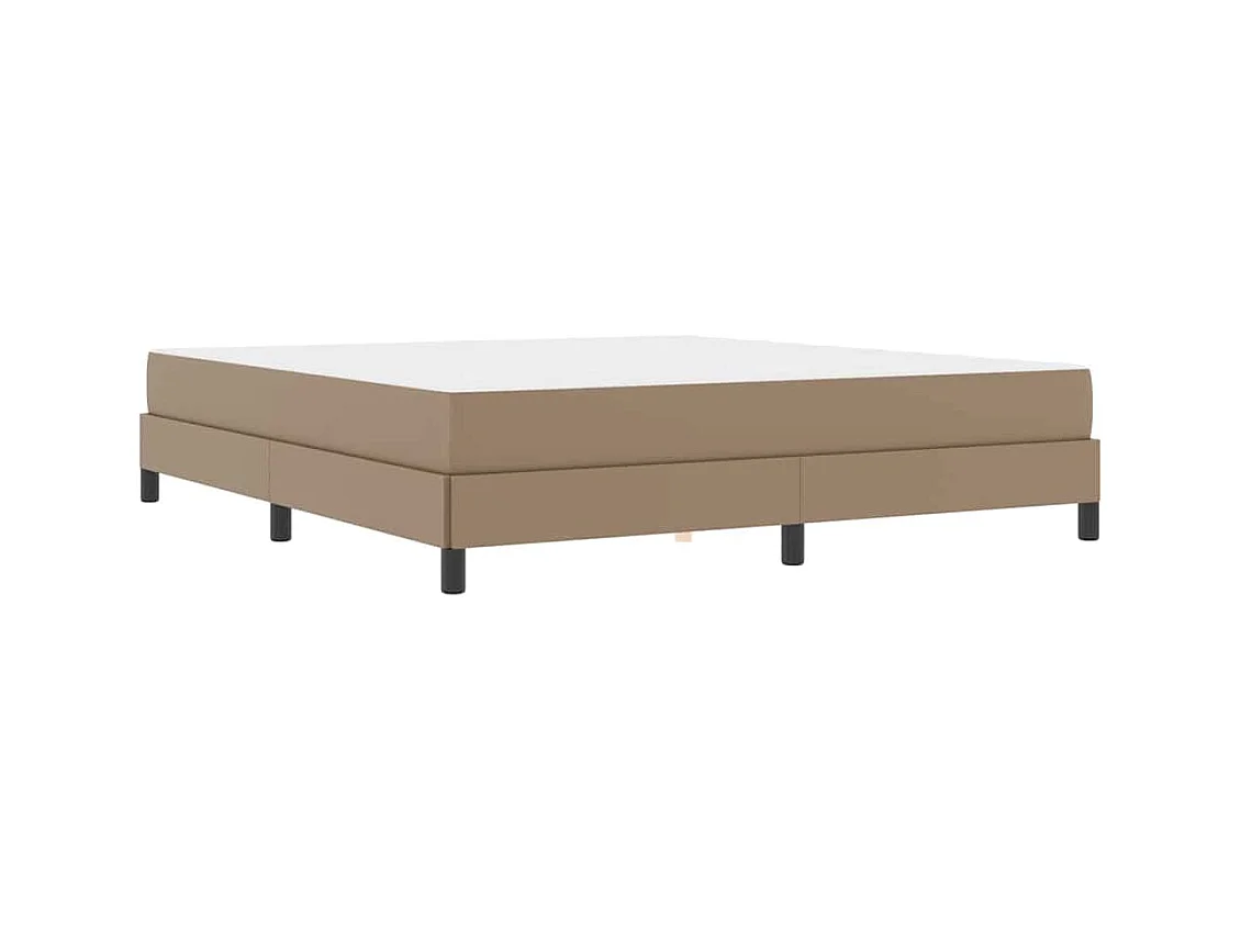 Cama con colchón Capuchino 180 x 200 cm Cuero sintético