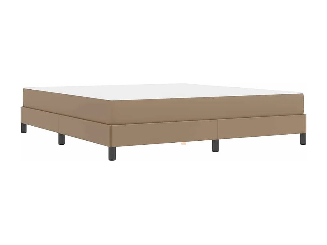 Cama con colchón Capuchino 180 x 200 cm Cuero sintético