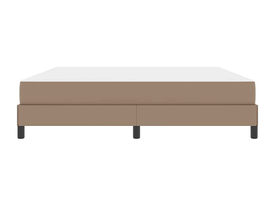 Cama con colchón Capuchino 180 x 200 cm Cuero sintético