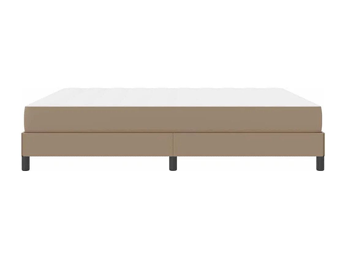 Cama com colchão Cappuccino 180 x 200 cm Couro sintético