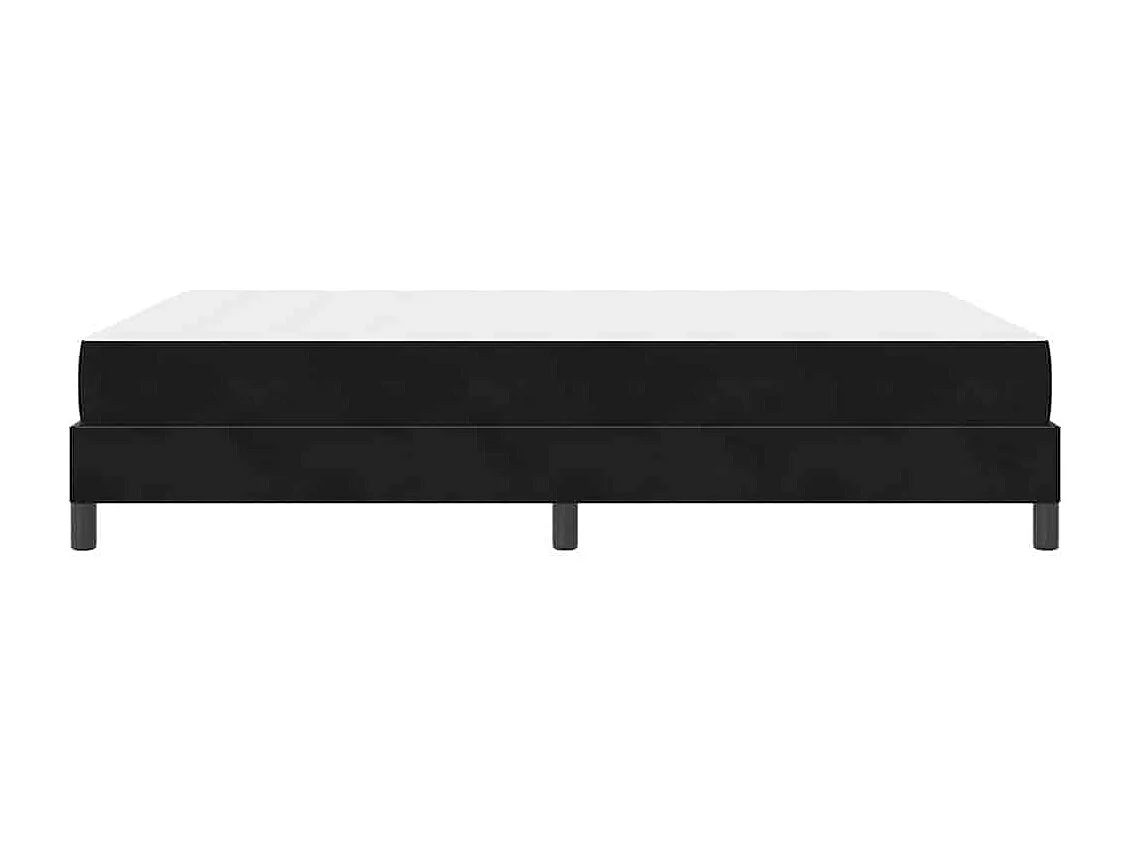 Cadre de lit avec matelas Noir 160 x 200 cm Velours