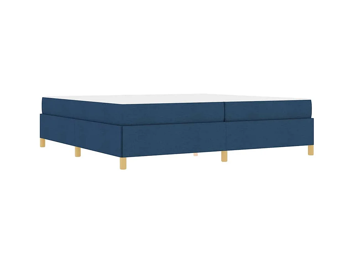 Cama Box Azul e Azul Escuro e Branco 200 x 200 cm tecido