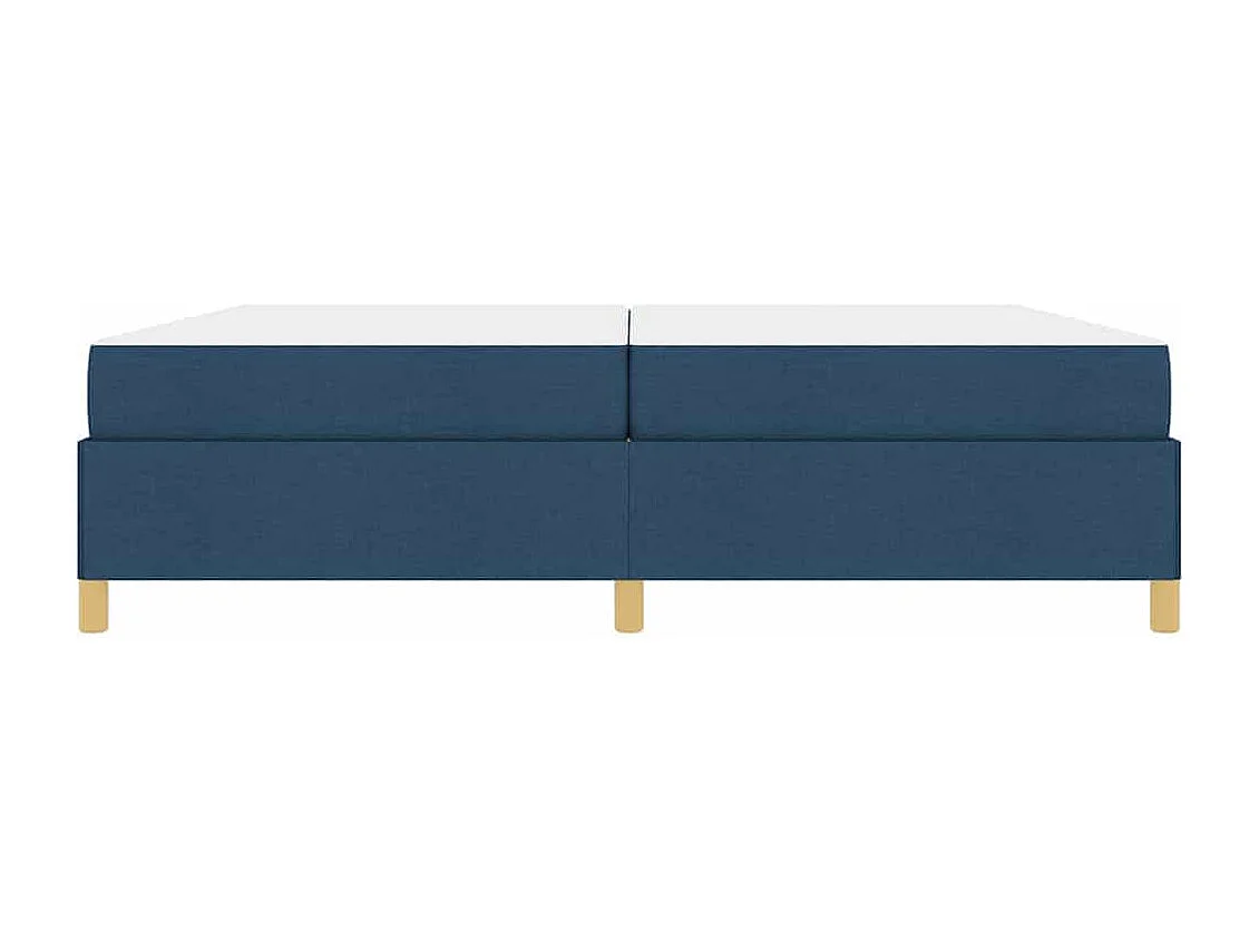 Cama Box Azul e Azul Escuro e Branco 200 x 200 cm tecido